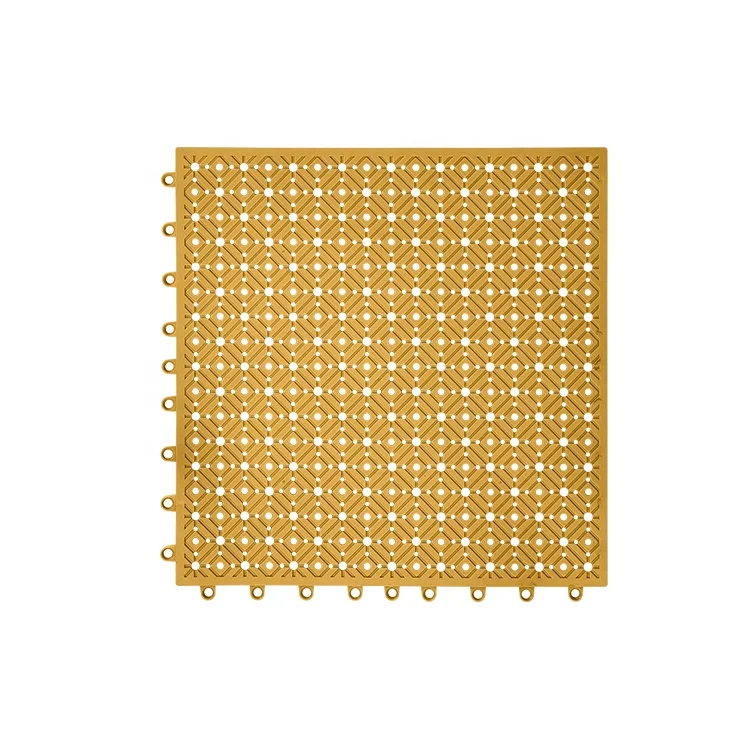
YIDE Top grade ECO friendly soft PVC drainage flooring plastic tiles for balcony and kitchen 