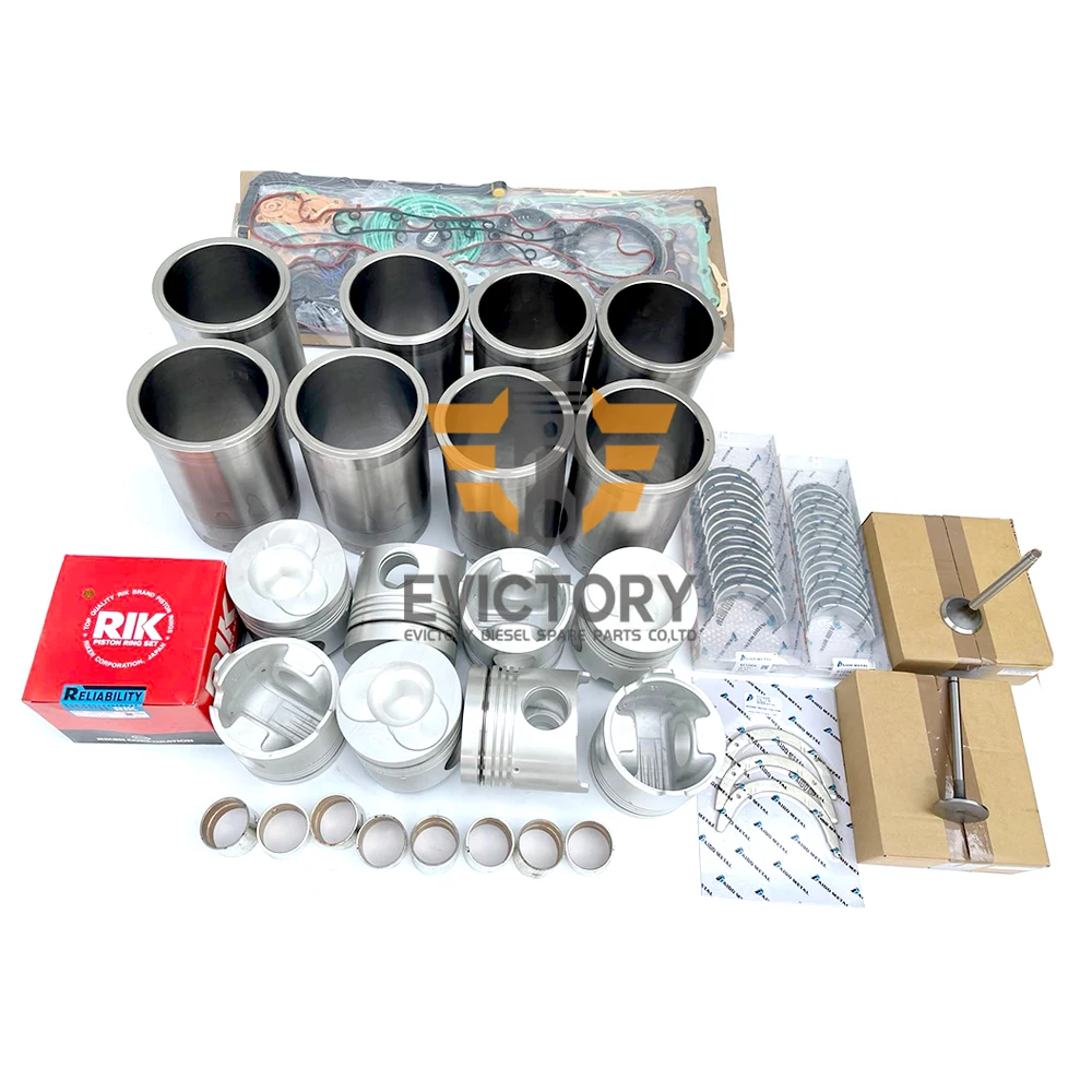 For HINO rebuild kit with valve F17D piston ring bearing liner gasket kit diesel engine parts