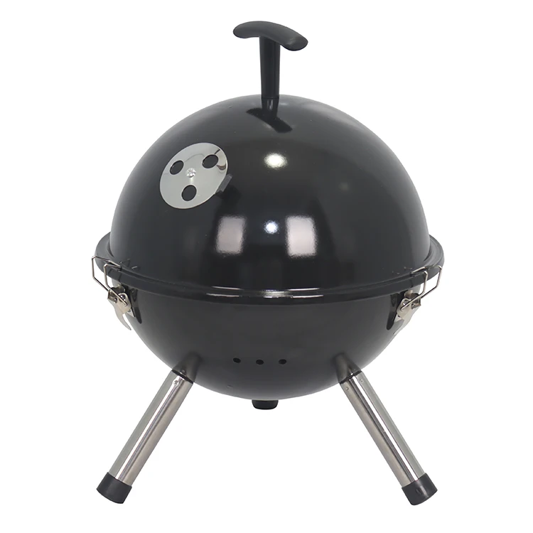 Camping Outdoor Barbecue Grill Small Ball Shape Barbeque Grill Portable Mini Kettle Bbq Charcoal Grill