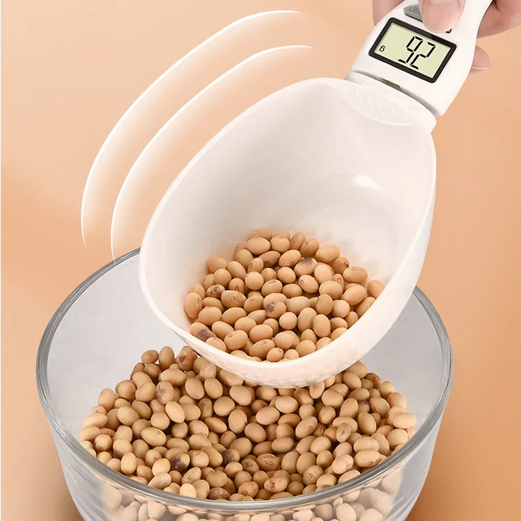 800g / 0.1g digital measuring spoon pet food weight measuring scoop scale digital spoon scale with LED display