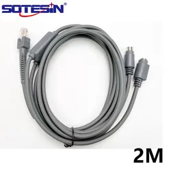 SOTESIN CBA-K01-S10PAR 3m barcode reader PS2 Keyboard Wedge data cable For Zebra Motorola Symbol LS2208 DS4208 DS6707 KBW cabel