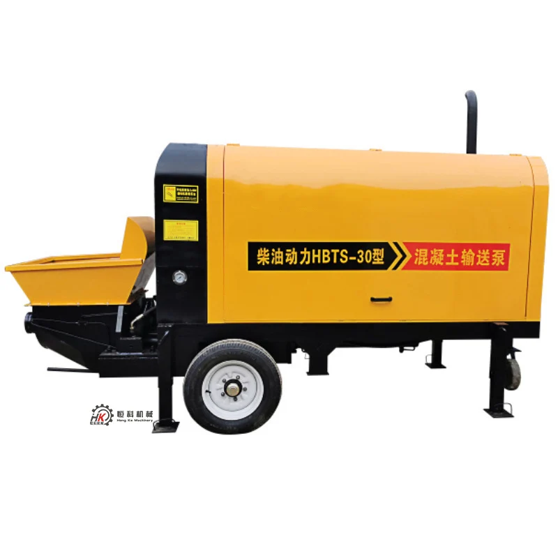 Structural characteristics of diesel engine concrete delivery pump with stable transportation and strong pumping capacity