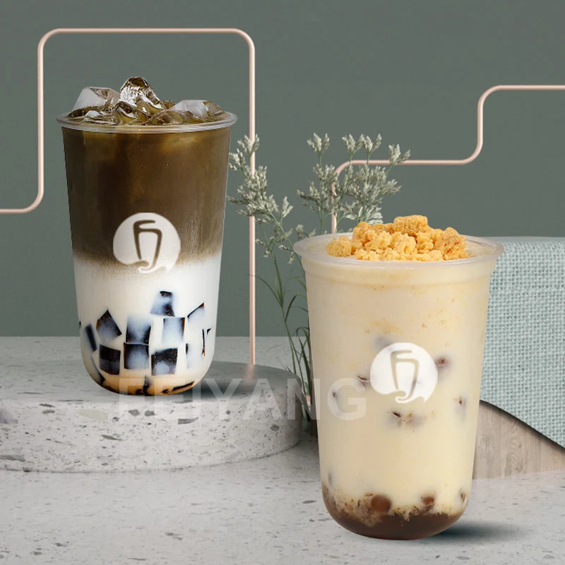 12 16 20 24 Oz Custom Printed Disposable Cups Plastic Water Ice Coffee Wine Beer Milkshake Cup