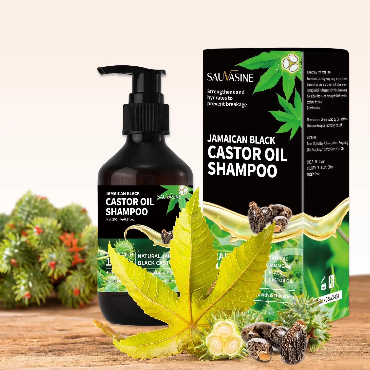 Private Label Jamaican Black Castor Oil Serum Moisturizing Hair Care Shampoo for Adults Hot Sale 500Ml/OME