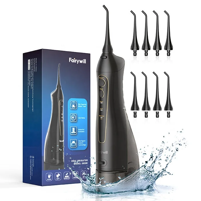  Fairywill FW 5020E ярмарка будет Стоматологическая ирригатор для полости рта USB перезаряжаемые электрический воды водяной Флоссер порт струи чистки
