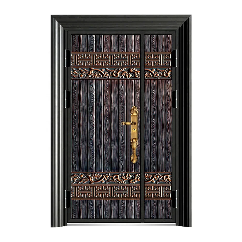 High Quality Exterior Door Fancy Cast Aluminum Doors Entrance Security Door