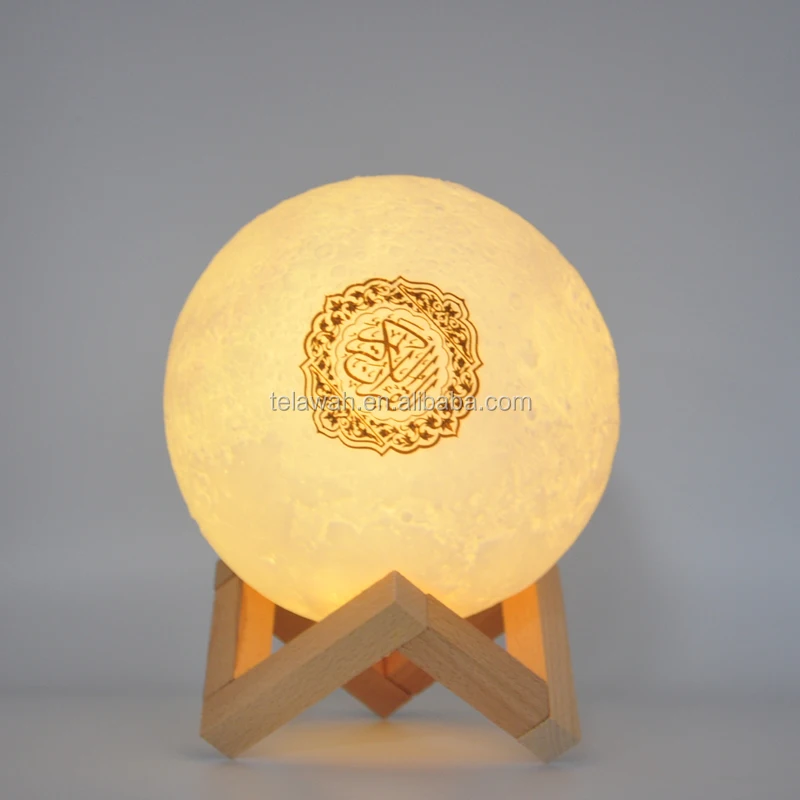  Telawah новый дизайн пульт дистанционного управления Портативная колонка Moon Quran с приложением Night Light Player для детей маленький домашний