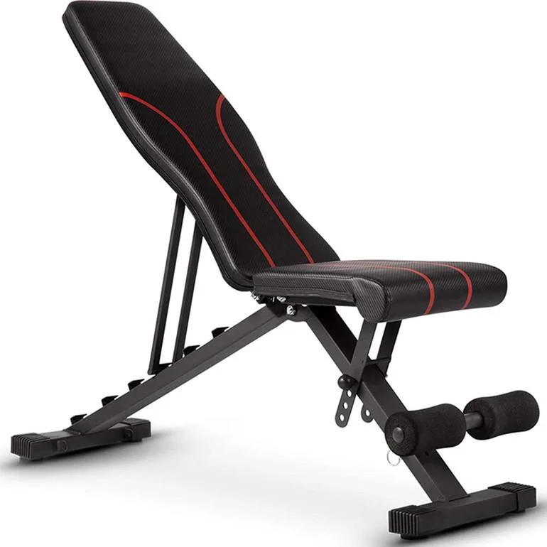 Wellshow Multi In stock wholesale training gym foldable fitness Press Barbell Bed adjustable weight Lifting dumbbell bench