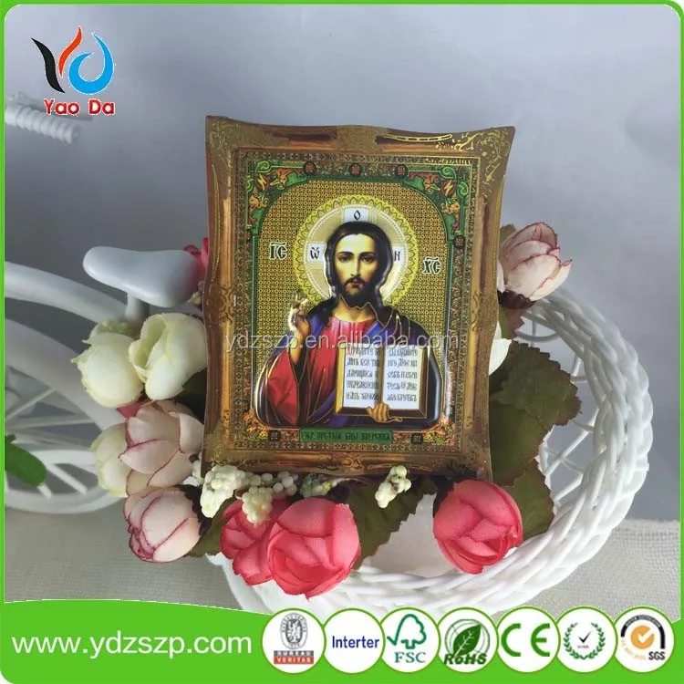 Promotional souvenir 3D custom epoxy holiday gift Christ Jesus story fridge magnet