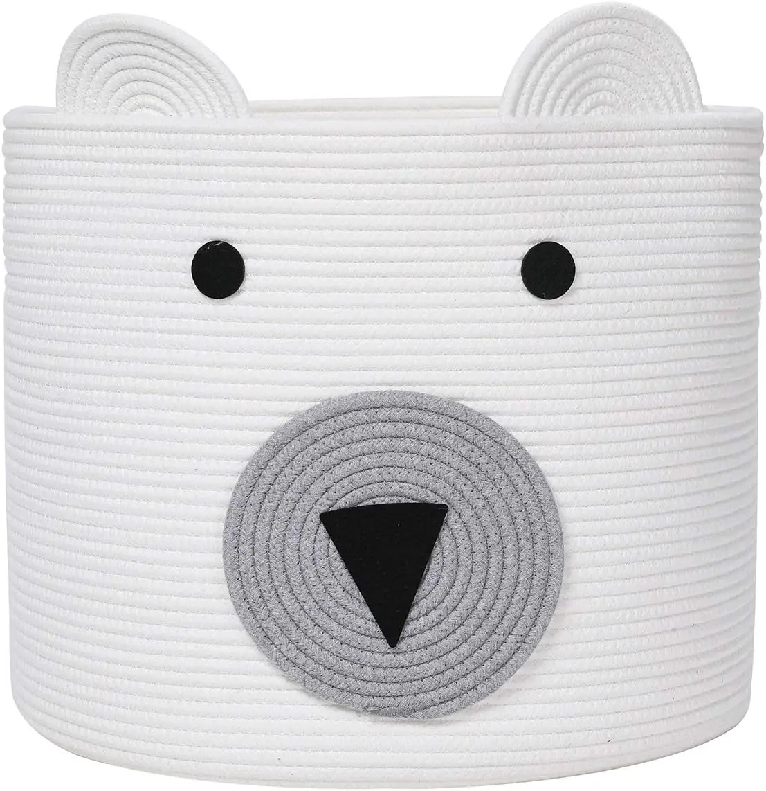 Cartoon Animals Hand Woven Storage Basket Kids Toys Desktop Organizer Sundries Cotton Rope Storage Baskets