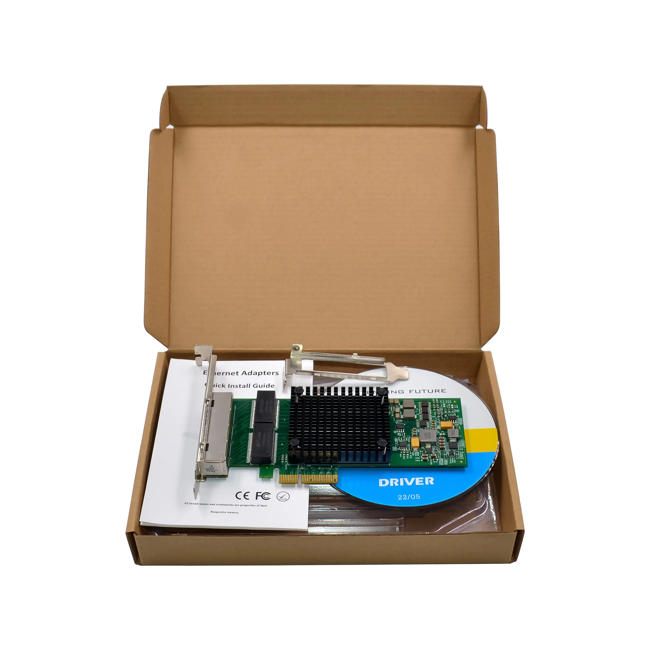 PCIe Intel I350-T4 Quad 1GbE Server Network Card NIC