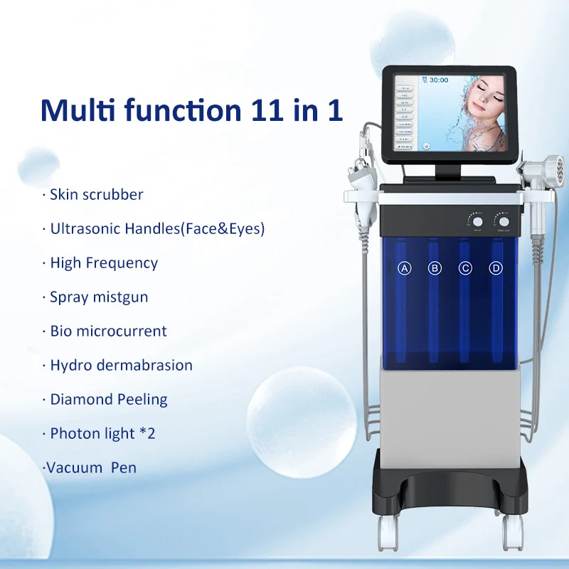 11 in 1 Beauty Salon Facial Care Hydra dermabrasion machine multifunction aqua facial cleaning hydro microdermabrasion machine