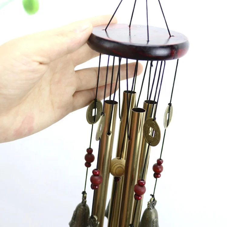 Wholesale wooden multi-tube metal  wind chimes home patio balcony garden decoration crafts holiday gifts