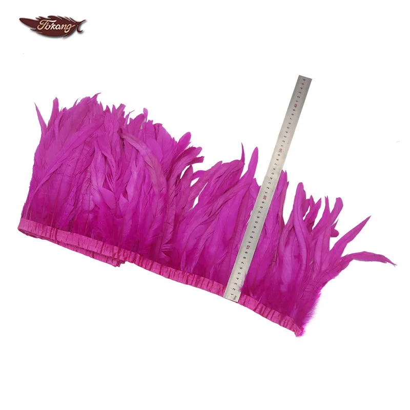Wholesale Cheap Hot Pink 10-12inch Rooster Tail Feather Trimming