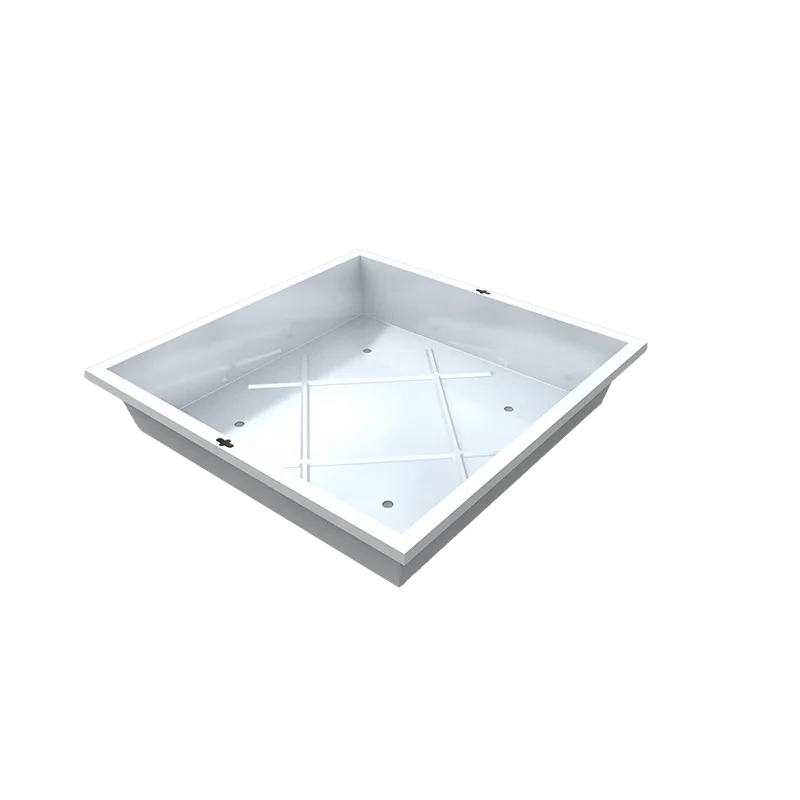 Grass manhole cover recessed stainless steel manhole cover