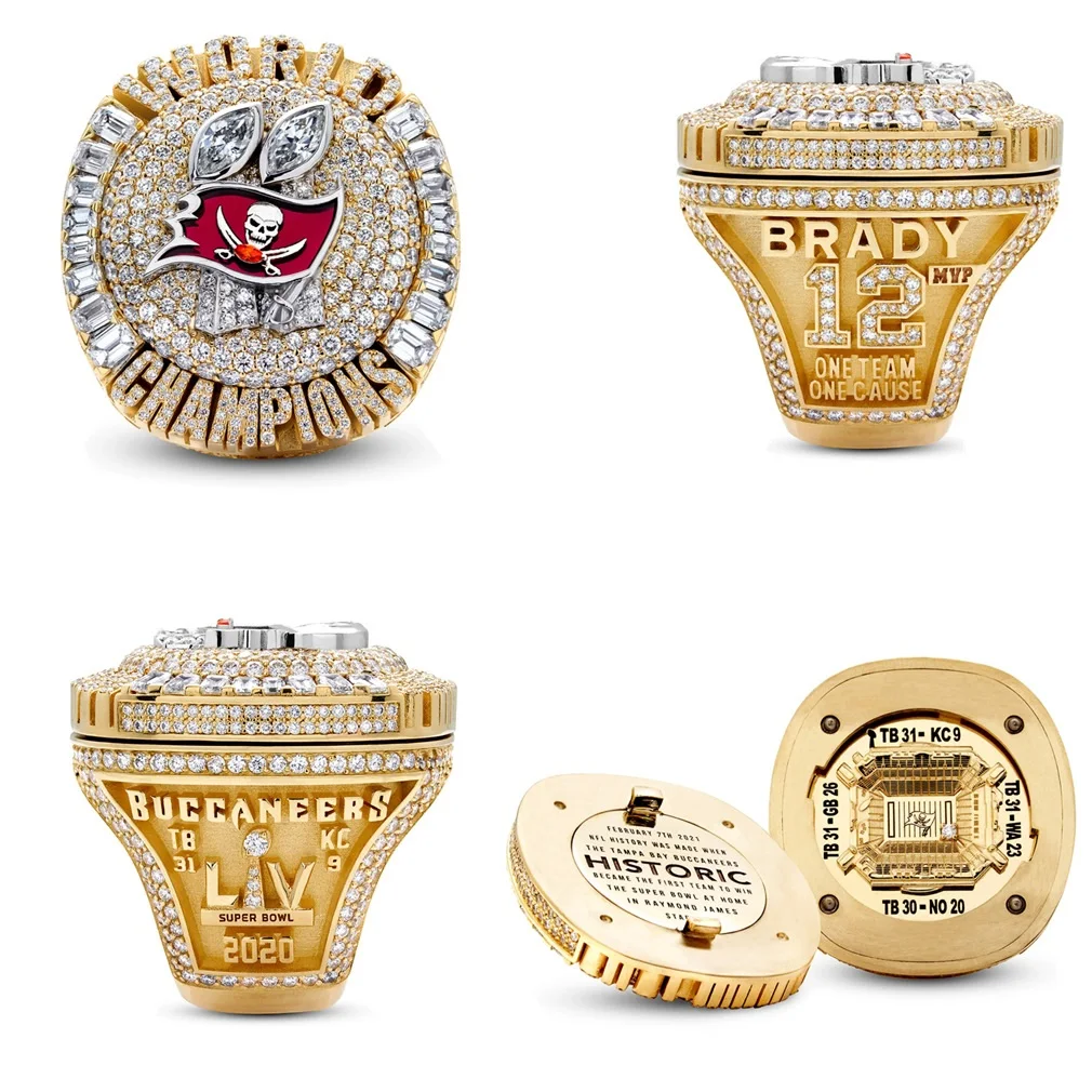 2020 Tampa Bay Buccaneers Ring Nfl Flip Tom Brady Championship Ring