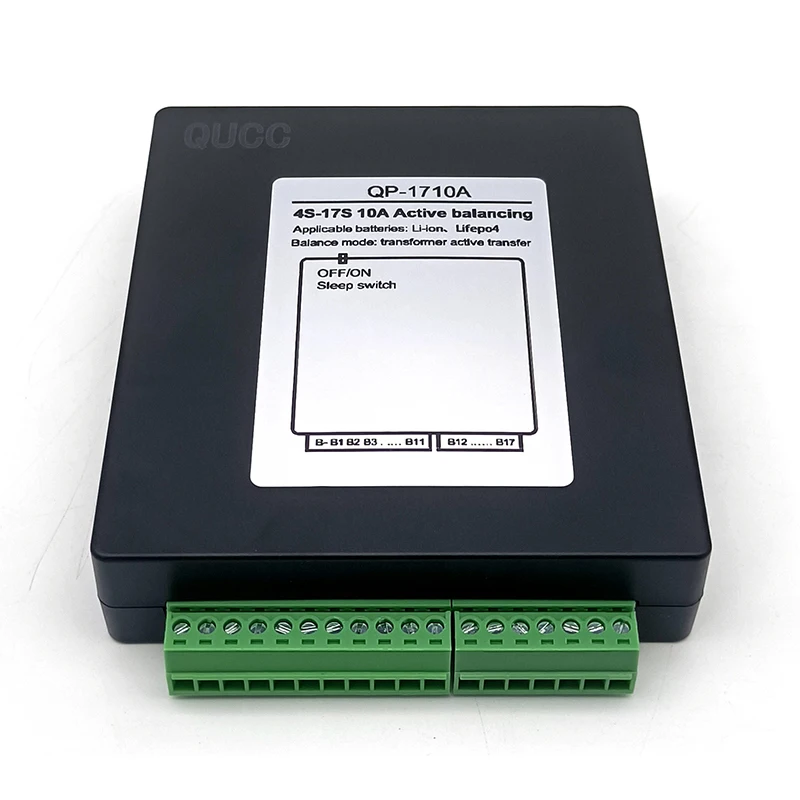 Qucc  10Amp 4S 8S 14S 13S 17S Active balancing LFP 10A  BMS lithium ion electronic balance battery