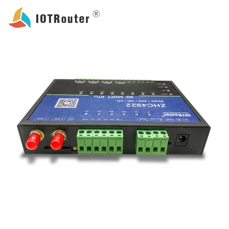  Промышленный беспроводной приемник данных Ethernet rs485 модуль Преобразователь IOT маршрутизатор ZHC4922 4G RTU Датчик интегрированная облачная платформа
