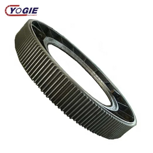 
large diameter forging 45# steel spur girth gear 