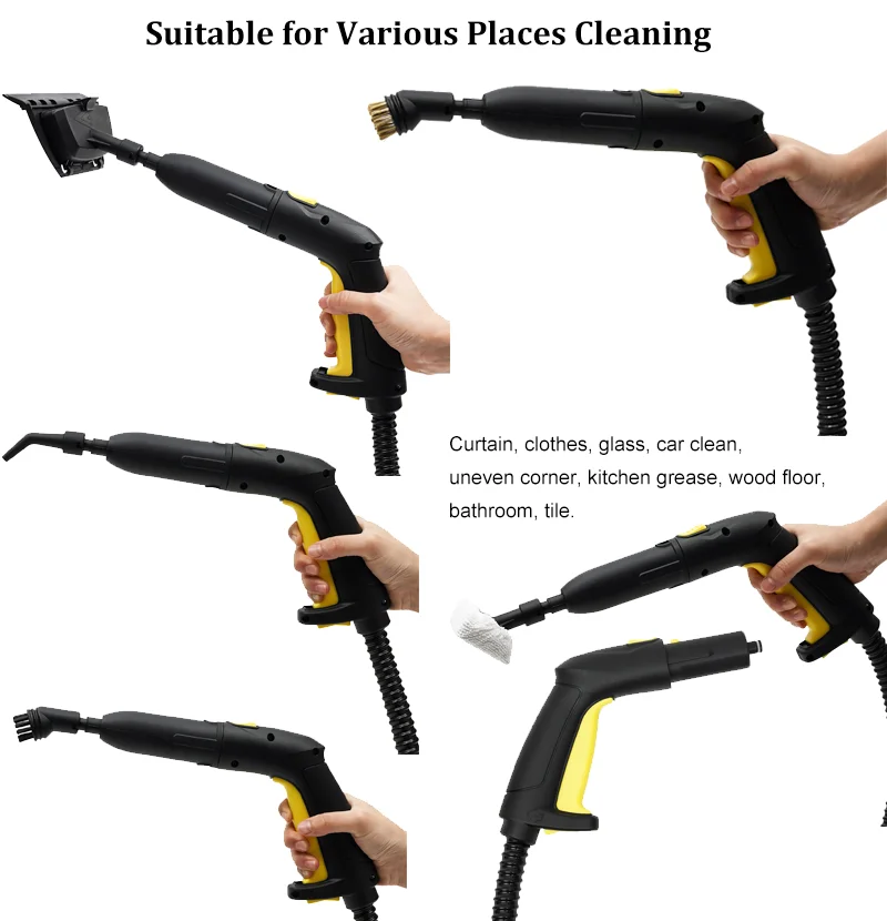 Household Vacume 2000w Handheld Multipurpose Steam Cleaner for Home Use