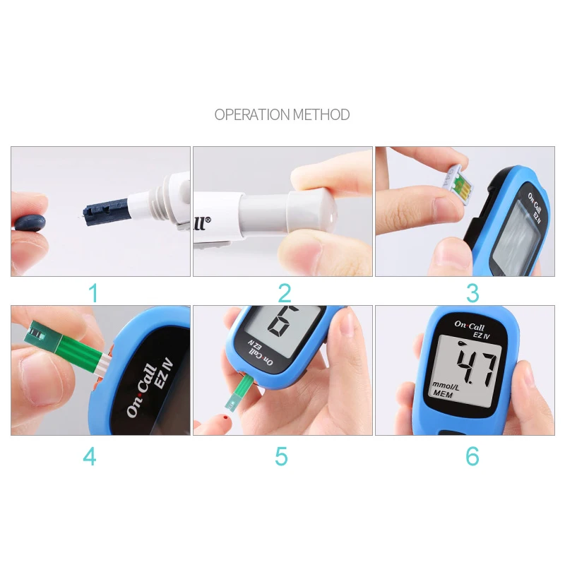 
2020 new products portable home use blood glucose monitoring system smart blood glucose metertest blood sugar machine 