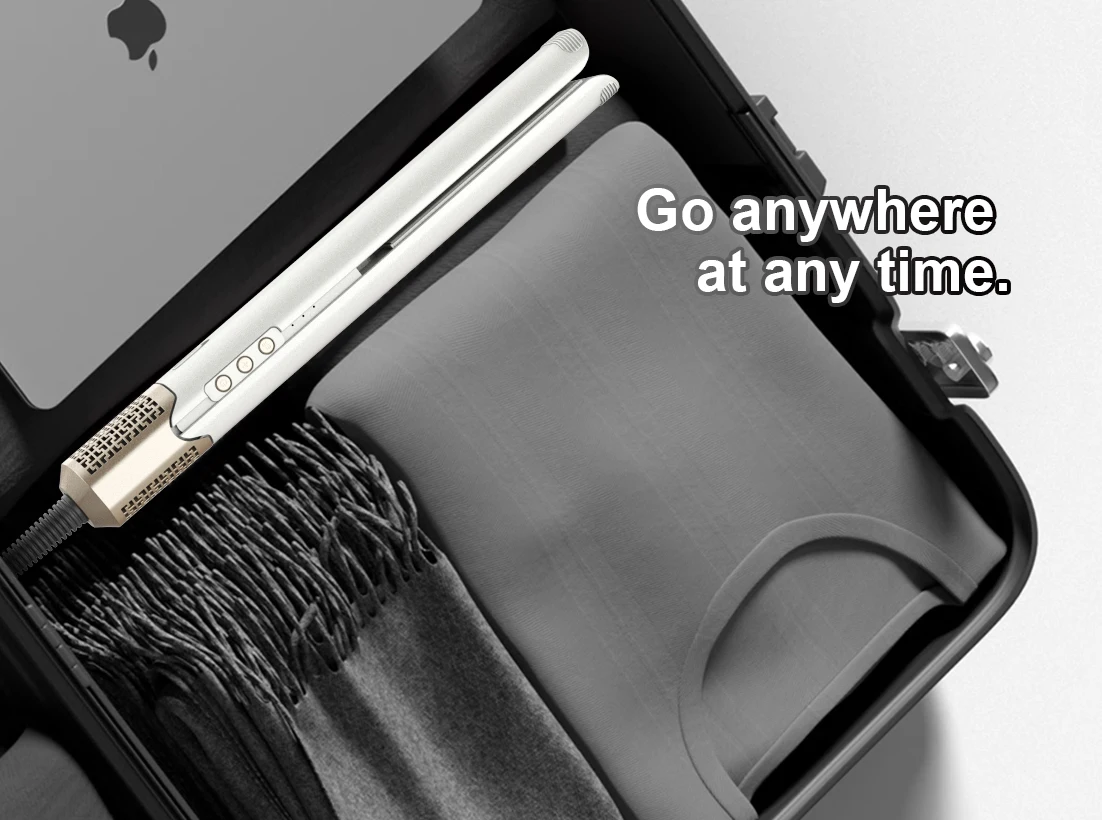 2-In-1 110000RPM Brushless high Speed Motor Hot Air Styler Straightening Hair Dryer Water Ion Curing Automatic Shutdown