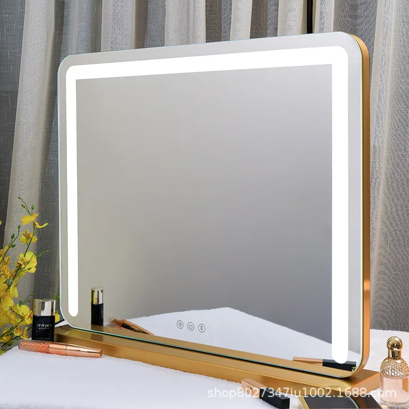 Vanity Table Mirror hollywood with Light, Hollywood Dimmer Touch Screen Vertical Stand Makeup Mirror
