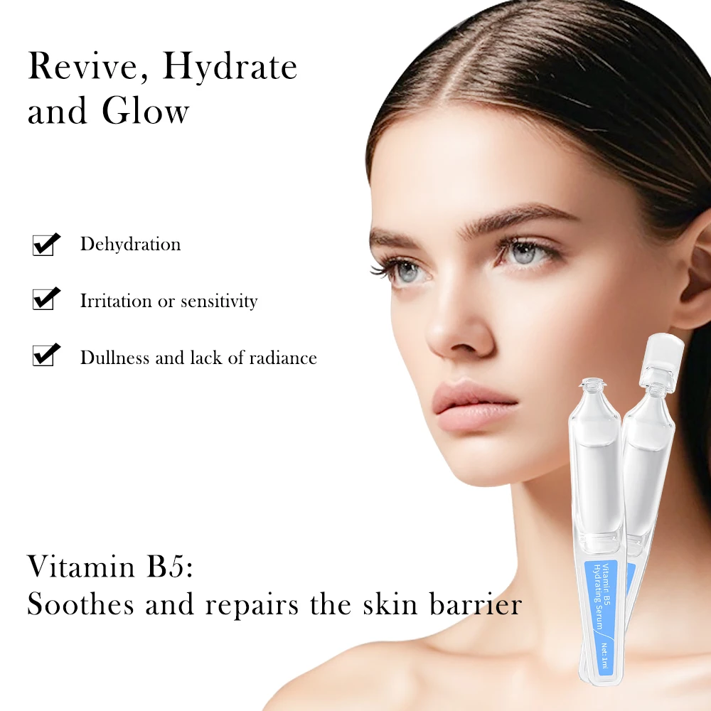 Advanced Hyaluronic Acid Vitamin B5 Hydrating Face Serum Tubes for Nourish & Calm Troubled Skin  |  Krone Skincare Manufacturer