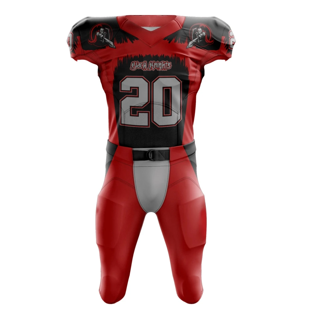 Professional customized team american football uniforms wholesale actual combat reversible american football jersey