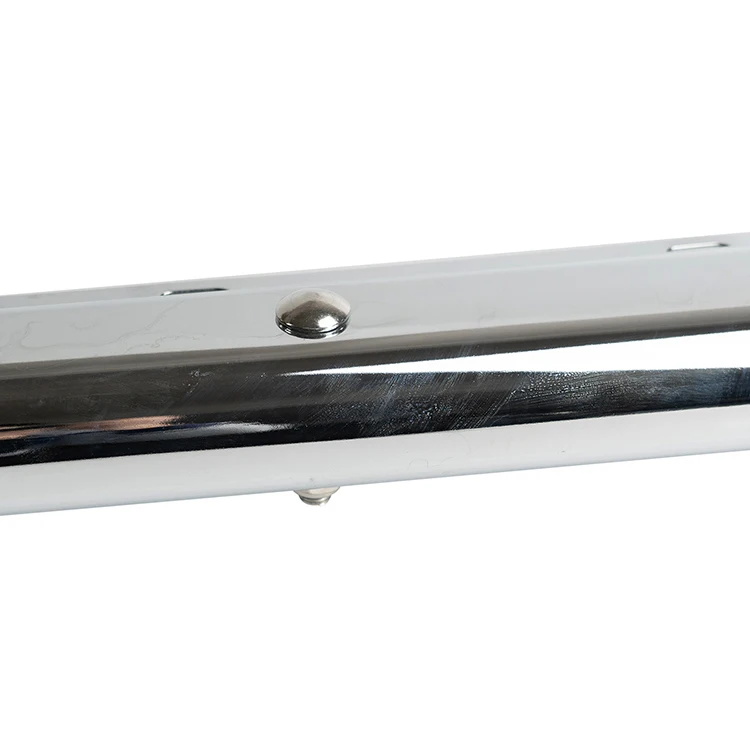 Угловая хромированная вешалка для грязевых клапанов, 2-1/2 дюйма, 45 градусов