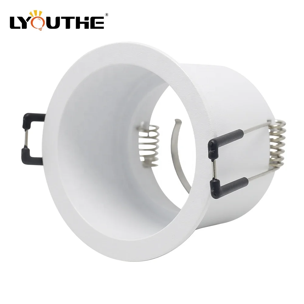 Narrow edge 60mm cut out round aluminum alloy Anti glare GU10 downlights for mall