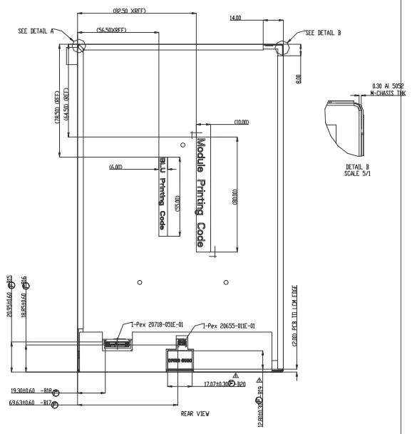 TV101WUM-NM0 10.1 inch MIPI DSI TFT LCD Display 1200x1920 WUXGA IPS Screen 10.1 Inch Display Modules
