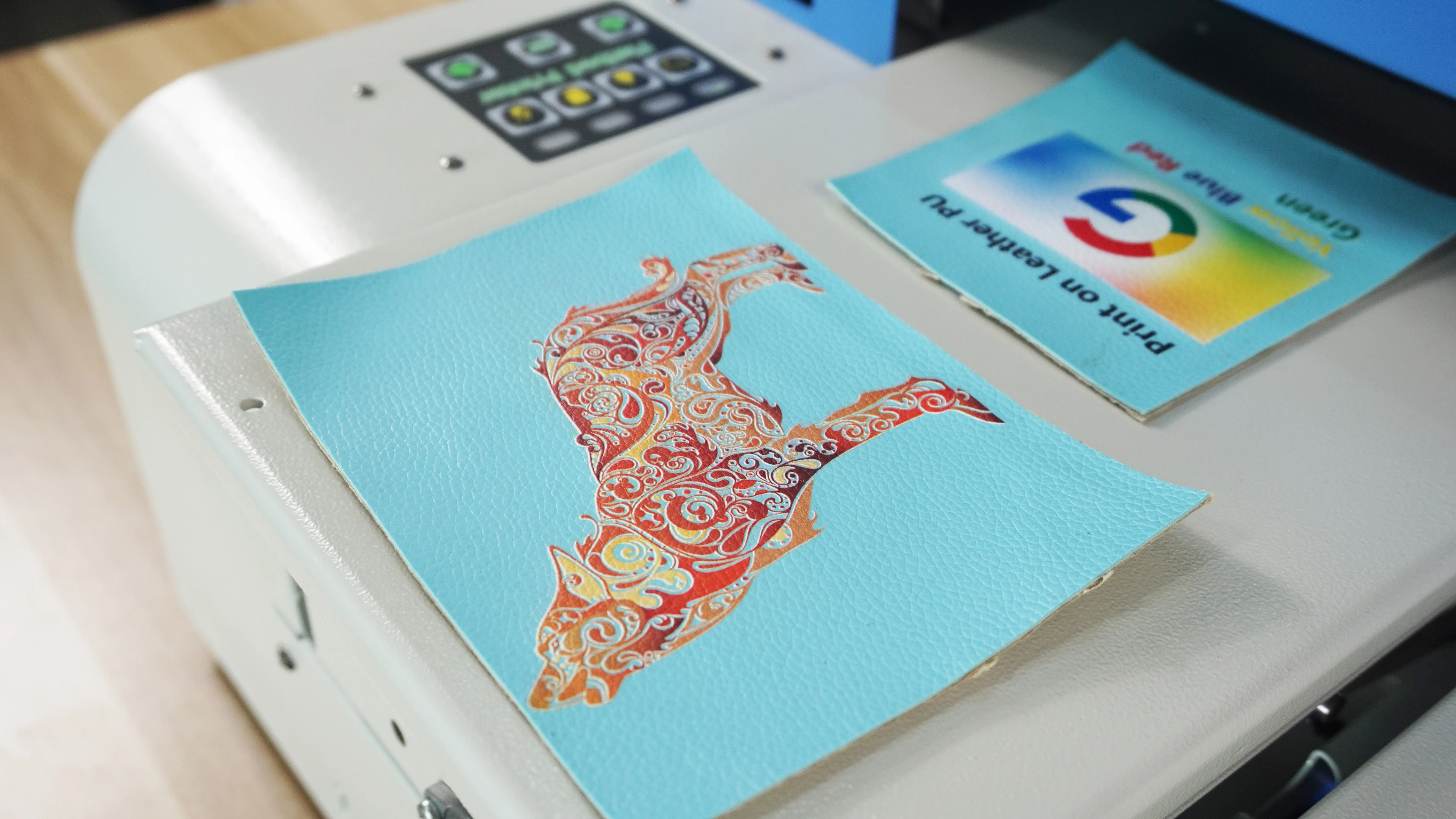 
A4 6 Color Inkjet leather Printing Machine flatbed uv printer 