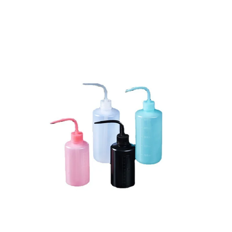 Safety LDPE Wash Bottle Economy Plastic Squeeze Bottle for Medical Label Tattoo Bottle Lab Tip Liquid Storage