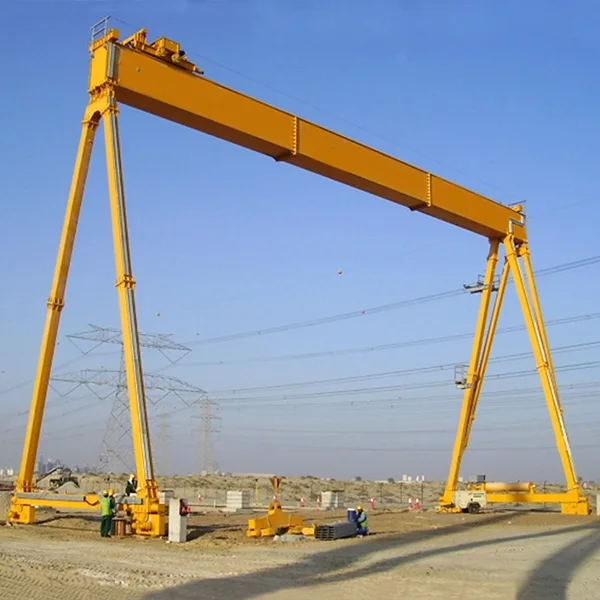10 ton load capacity single girder with a platform trolley wooden a frame gantry crane