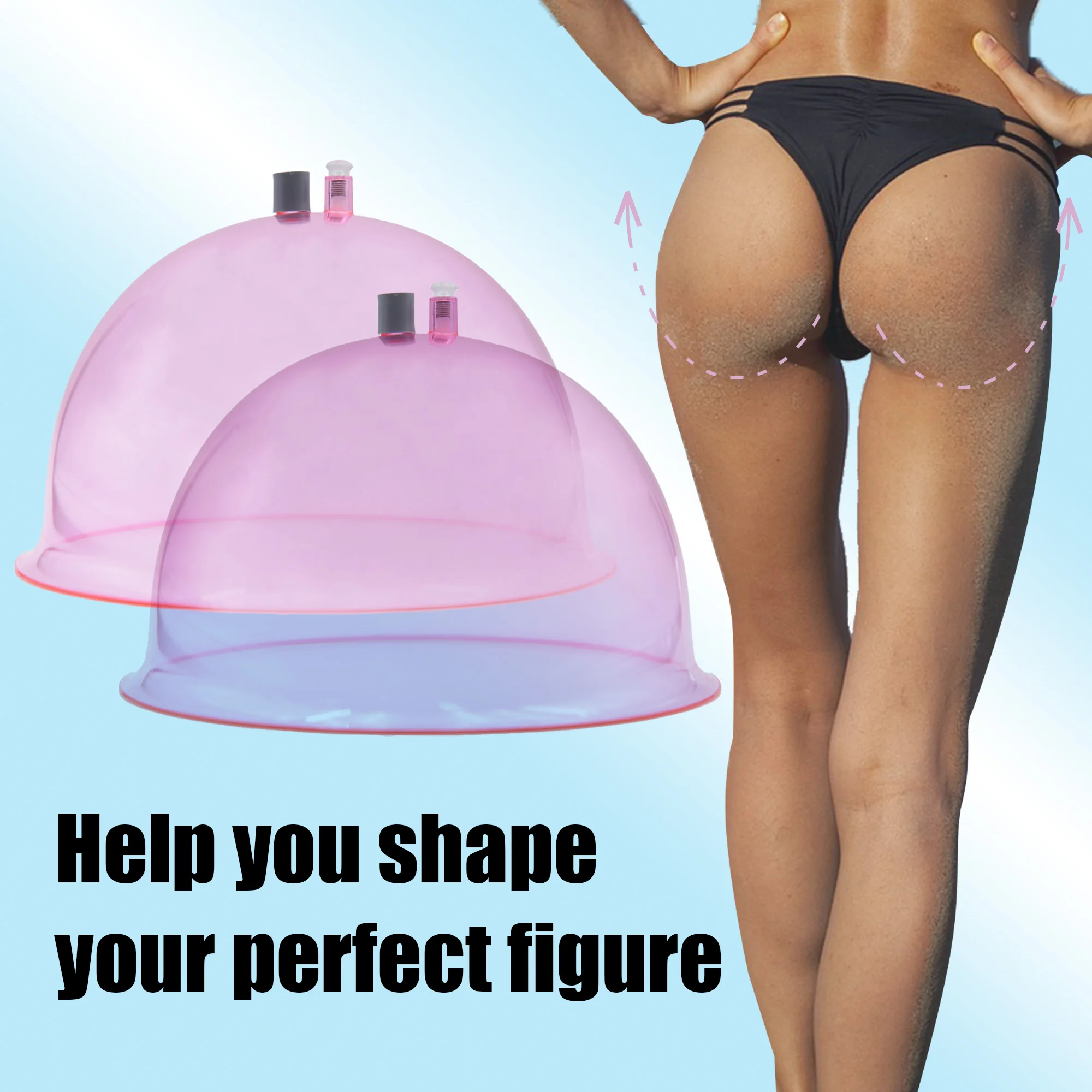 Vaccum Butt Lift Machine Vacuum Therapy Buttocks and Breast Lift Cups Buttocks Enhancement Naturally