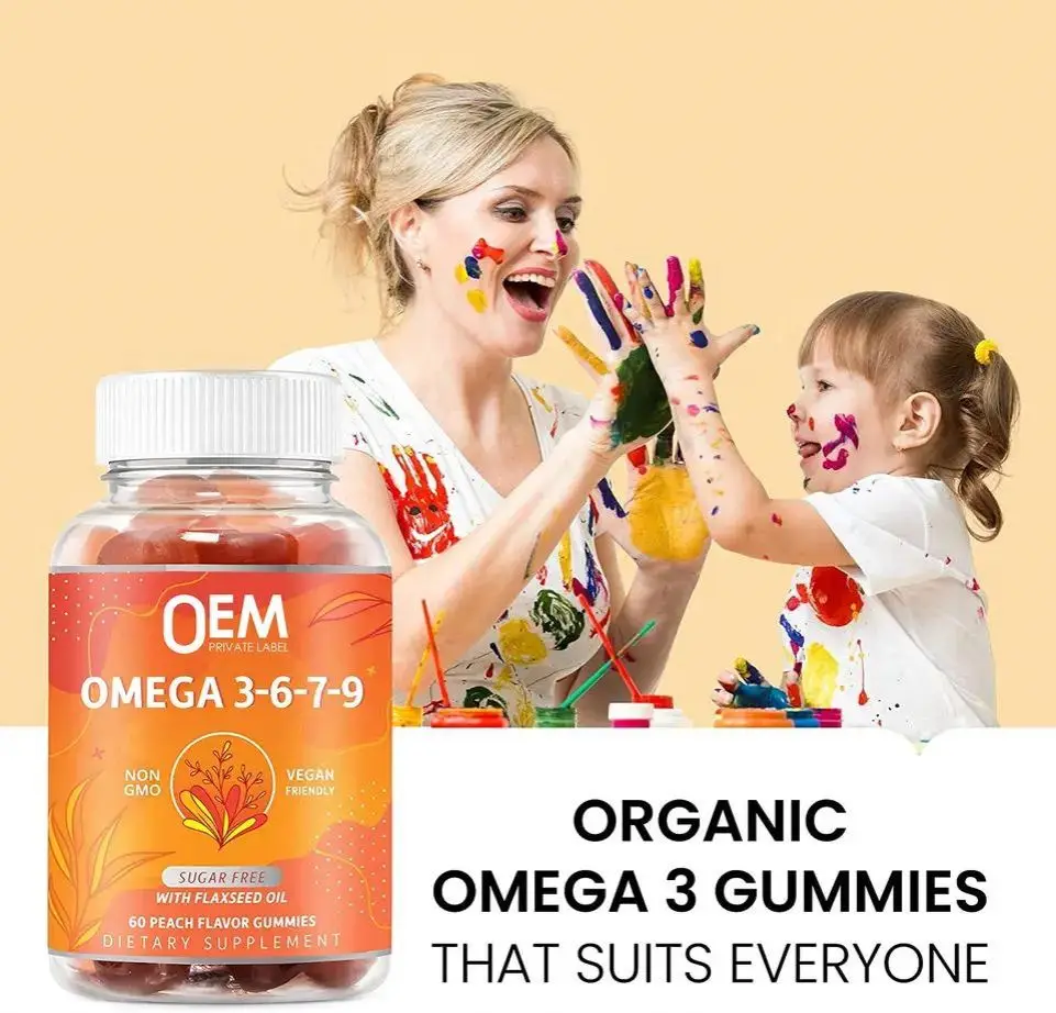 Частная Марка Omega 3 6 7 9 дха рыбий жир поддерживает иммунные витамины для мозга и суставов омега-3 детей