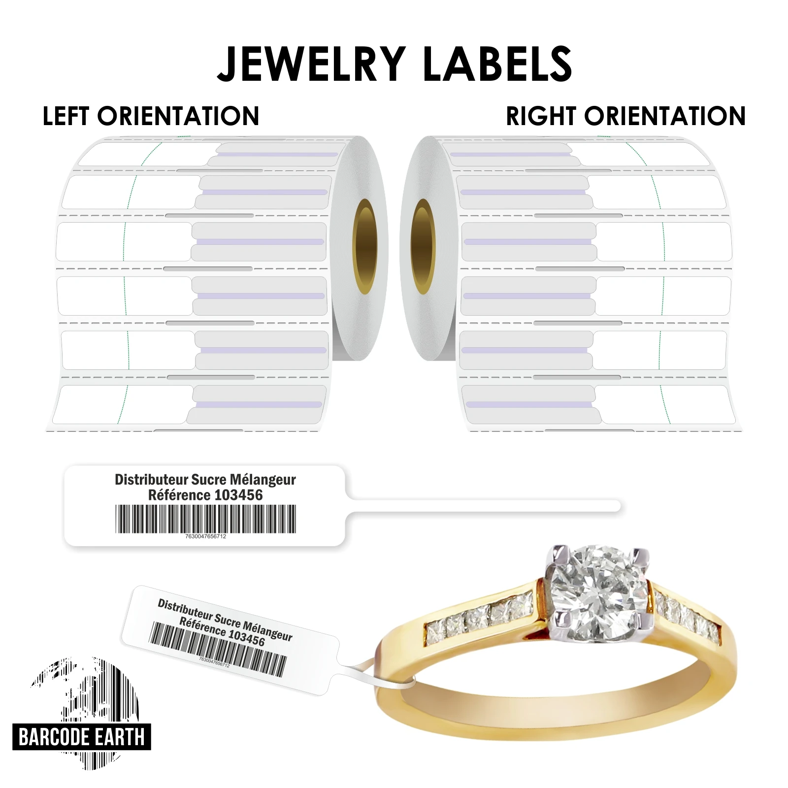 Hot selling uhf rfid Jewelry label tag for Jewelry management