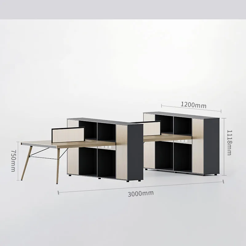 Modern staff 1/2/3/4/6/8/10 people workstation office desk for staff office desk chair