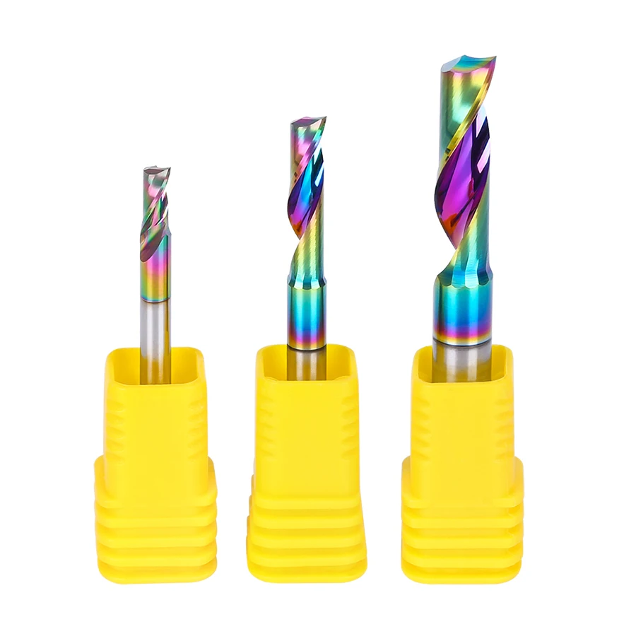 DouRuy Carbide End Mill Aluminum Cut Milling Cutters ACP Cutting Single Flute End Mill For Aluminum