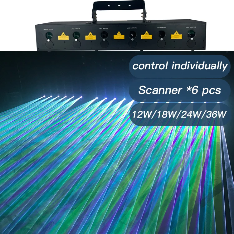 Wholesale Price 6 Eyes Moving Dj Head 12w Multicolor Rgb Animation Stage Effect Light Laser Light