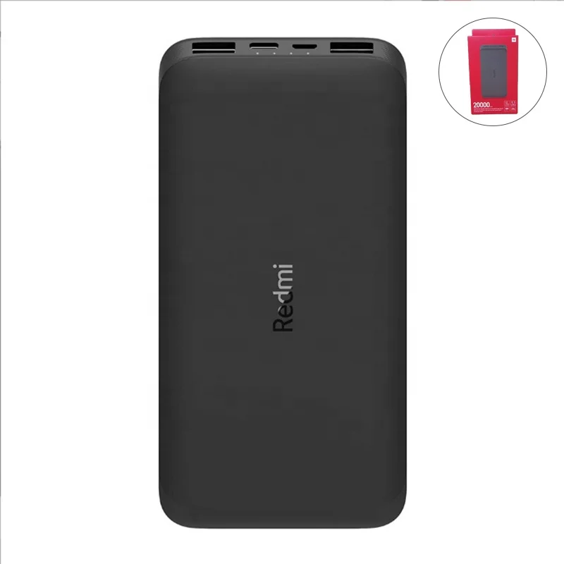 Global Version Xiaomi Power bank 20000mah 18w Charging USB-C Micro-USB Mi Redmi Two-way Power charger External Battery
