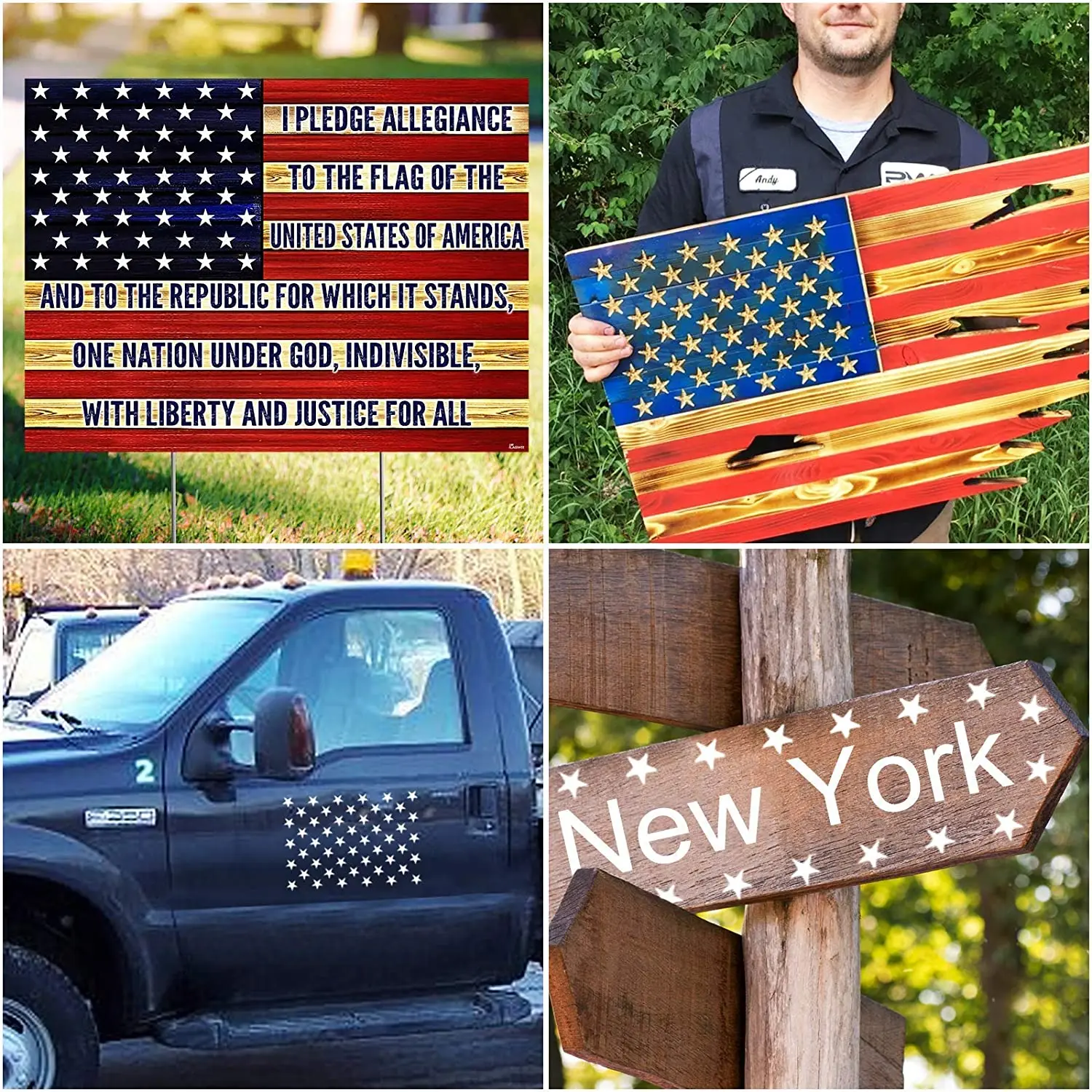 American Flag 50 Star Stencil Templates 6 Sizes American Flag Templates, Ideal for DIY Crafts Design