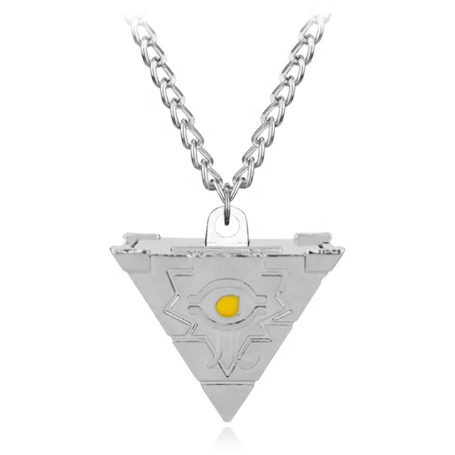 
Anime Yu-Gi-Oh Game Yugioh 3D Millenium Puzzle Pendant Pyramid Egyptian Eye Of Horus Necklace 