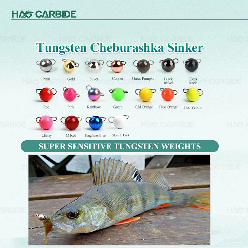 crackle colors Tungsten Jig Flex Head Ball Cheburashka Bottom Jig Sinker Weight