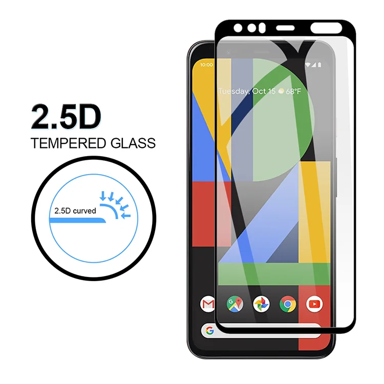 MRYES factory hot sale protective film Mobile Phone Silk print Tempered Glass Screen Protector For Google Pixel 4 4xl