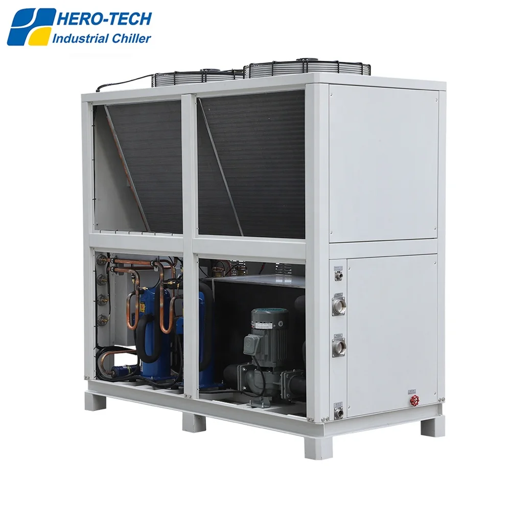 25HP Low Temperature Scroll Compressor R404a Refrigerant Portable Glycol Water Chiller