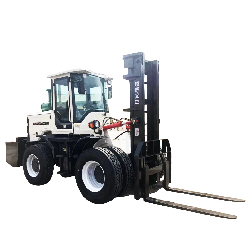 China 4 Wheel Drive Diesel Forklift Price  3 Ton All Terrain Forklift For Cheap Forklifts