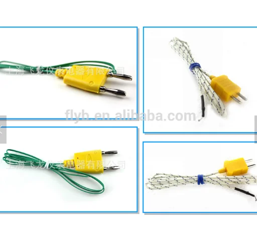mineral insulated cable simple point probe k type thermocouple with plug