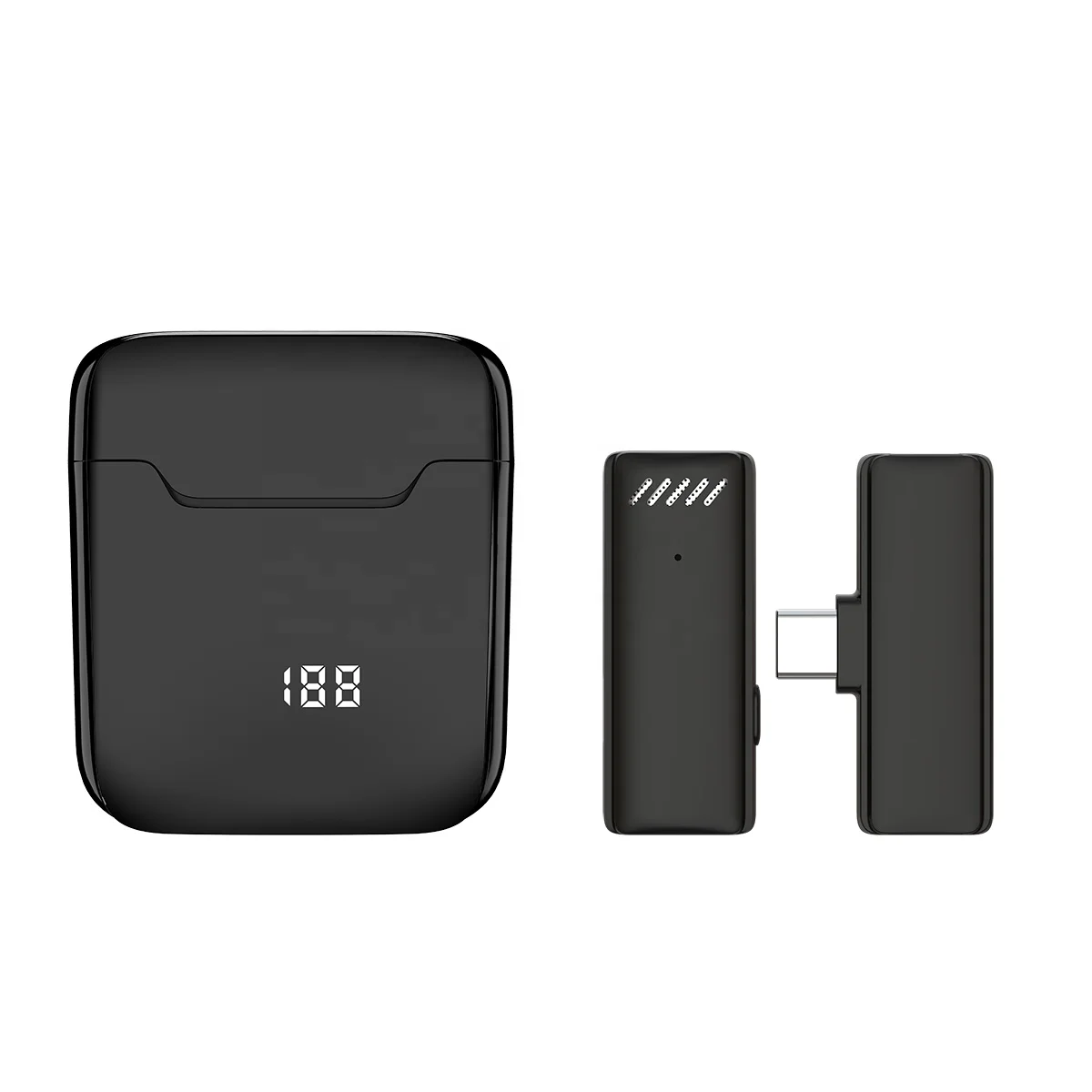 Small Mini Design Wireless Microphone Interview Suitable for Iphone Easy to Connect